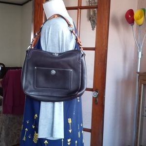 Coach Pebble Leather Shoulder Bag